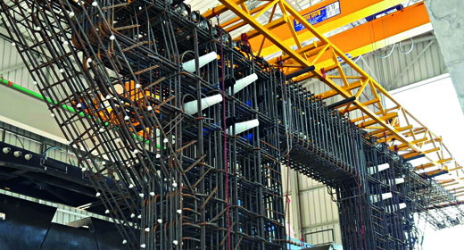 Assemblaggio gabbie in cemento armato